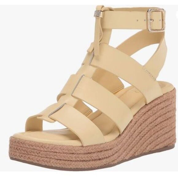 Franco Sarto - Women's Palms Lemonade Wedge Sandal - Size 9.5 M